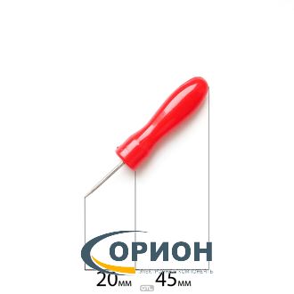 Шило МИНИ 45мм*20мм с пластмассовой ручкой (бочка)