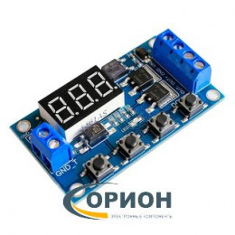 Программируемое реле времени (MOSFET), таймер, 12-36В с индикатором