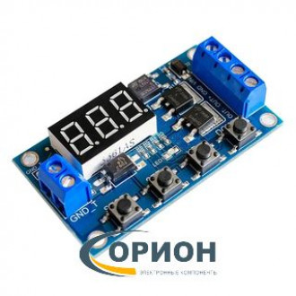 Программируемое реле времени (MOSFET), таймер, 12-36В с индикатором
