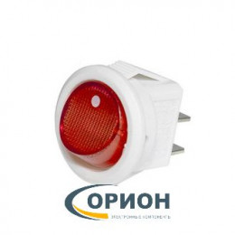 Переключатель, выключатель SMRS-101-2C3-R/W ON-OFF 250V 3A 2 pin (белый/красный)