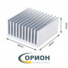Радиатор  40x40x20мм ребристый алюминиевый