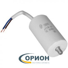 Конденсатор CBB60 (К78-17)  12uf 450V (±5%) 34x64 гибкие выводы + болт SAIFU