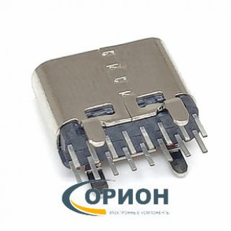 USBA 3.1 С Розетка вертикальная на плату 16pin SMT