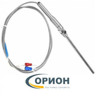 Датчик K J PT100 резьба  М8*1.25 0-400°C 2 pin длина выводов 1 метр