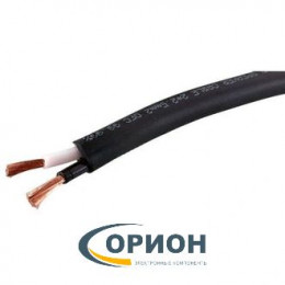 Провод акустический SCC-02 BC 2x1.50мм2 OD6.8мм медный черный ВИТАЯ ПАРА PREMIER