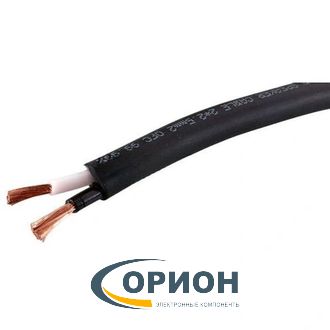 Провод акустический SCC-02 BC 2x1.50мм2 OD6.8мм медный черный ВИТАЯ ПАРА PREMIER