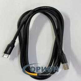 Шнур USB A штекер - USB Type-C штекер 1.5м OD0.4мм PREMIER металл