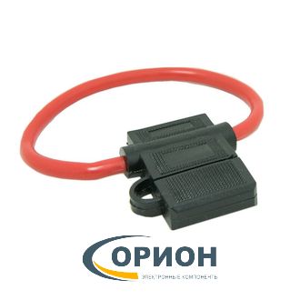 Держатель предохранителя флажковый с кабелем 10AWG (5.4мм2) STANDARD