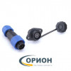 SP13-6L IP68 без проводов 6 pin вилка на кабель, розетка на корпус с ушами