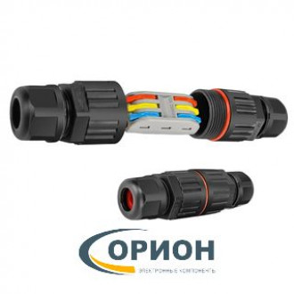 Клеммник зажимной 3 контакта PCT-223 (PCT-2-3) проходной 250V/2kV 32A IP68