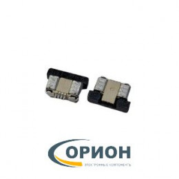 FFC/FPC ZIF-04 Гнездо 4 контакта угловое 0.5мм, крышка выдвигается, нижний контакт, SMD/SMT