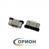 FFC/FPC ZIF-07 Гнездо 7 контакта угловое 0.5мм, крышка выдвигается, нижний контакт, SMD/SMT