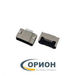 FFC/FPC ZIF-07 Гнездо 7 контакта угловое 0.5мм, крышка-прижим, нижний контакт, SMD/SMT