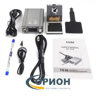 Паяльная станция GVM T12-XS (паяльник T12) (72 W/150-450°C/LCD)