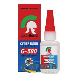 Клей Супер клей (секундный) G-580 SodoBond 40гр (средней густоты)
