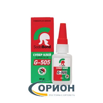 Клей Супер клей (секундный) G-505 SodoBond 40гр (сверхтекучий)