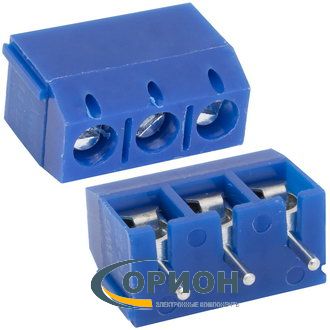 Клеммник винтовой 3 контакта RG301-5.0-03P 5mm