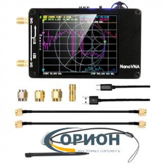 Векторный анализатор сетевых антенн 10 кГц-1,5 ГГц MF/HF/VHF/UHF со слотом для SD-карты NanoVNA-H