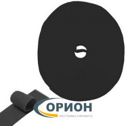 Лента-липучка 10мм для стяжки проводов 5м (черная)