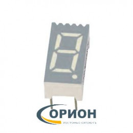 Индикатор цифровой 0.36" (9.2мм) одноразрядный FYS-3611AUG-11 (Green) ОК