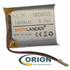 Аккумулятор LP103035 3.7V 1000mAh схема защиты гибкие выводы