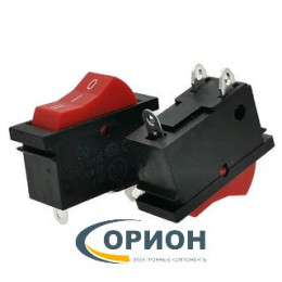 Переключатель, выключатель QY603-101/B OFF-ON-ON 250V 15A 3 pin (красный)