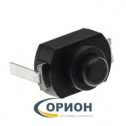 Кнопка KAN-15 2P-ON-OFF 250V 1A AC черная