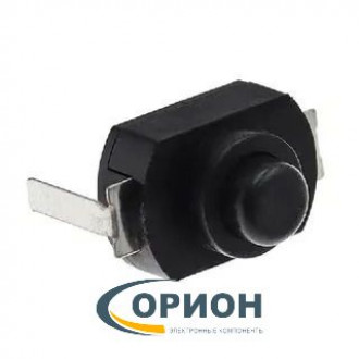 Кнопка KAN-15 2P-ON-OFF 250V 1A AC черная