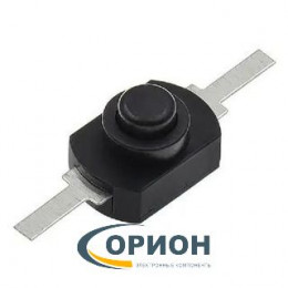 Кнопка KAN-15F 2P-ON-OFF 250V 1A AC черная