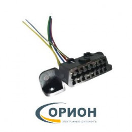 OBD-II Гнездо 16 контактов на панель с 5-ю проводами