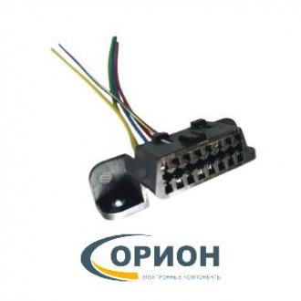 OBD-II Гнездо 16 контактов на панель с 5-ю проводами