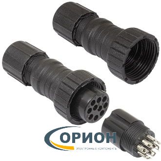 Гнездо GX16-P-10A 10P пластик на кабель