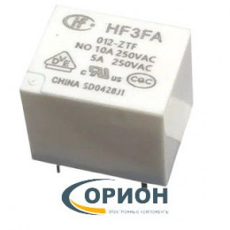 Реле HF3FA/012-ZTF 12VDC 10A 1C HONGFA