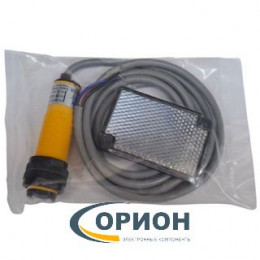 Датчик E3F-R2NK (Рассеянное отражение) DC NPN NO Lср=2м 200мА 10-30VDC 3 провода