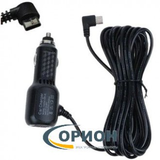 Автомобильный адаптер  5V 3500mA для видеорегистратора + 2 разъема USB 1A/2A (разъем USB Type-C угловой) кабель 3.5м