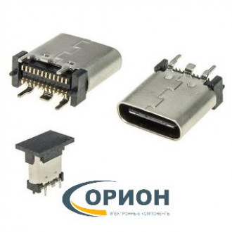 USBA 3.1 С Розетка на плату USB3.1 TYPE-C 24PF-009