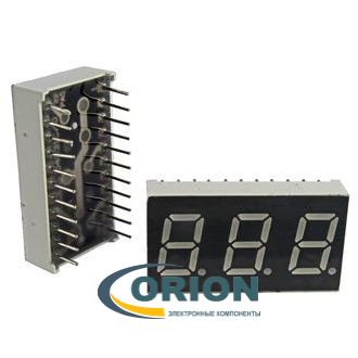 Индикатор цифровой 0.4" (10.2мм) трехразрядный JW-4031AB-R (Red) ОА