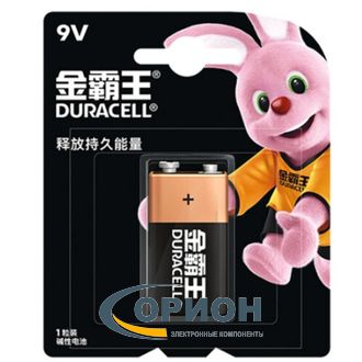 Батарейка 6LR61/крона 9V DURACELL BL-1 48.5х26.5х17.5