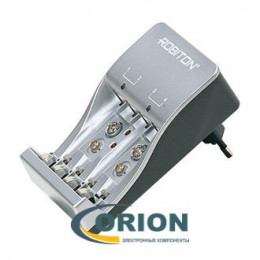Зарядное устройство Robiton Smart S500/plus (2/4 Ni-Cd/Ni-Mh AA/R6 AAA/R3, 2шт 9В "Крона")