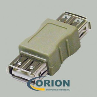 Переходник USB A гнездо  - USB A гнездо