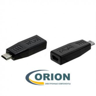 Переходник USB mini-B(5P) гнездо - USB micro-B(5P) штекер