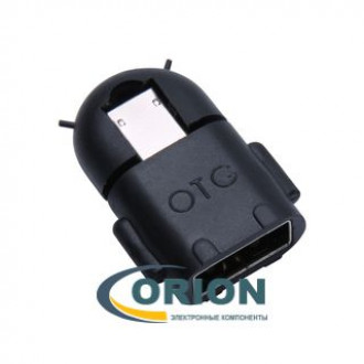 Переходник USB micro-B(5P) штекер - USB A гнездо OTG адаптер