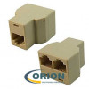 Переходник Разветвитель витой пары RJ-45 (8P8C) GCT11-2-8P8C, 2 гнезда