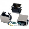 Розетка TJ2-8P8C на плату SMT RJ-45 с экраном в плату