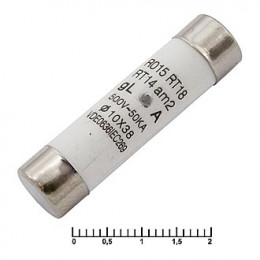Предохранитель  2A 500V - 10х38мм AUB [керамика]