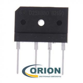 Диодный мост D25XB80 GSIB-5S = GSIB2580, RBV2508, D25SB80