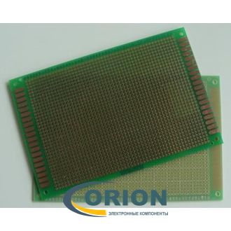 Макетная плата односторонняя 100х150мм шаг 2.54мм (№ 206 / PCB)