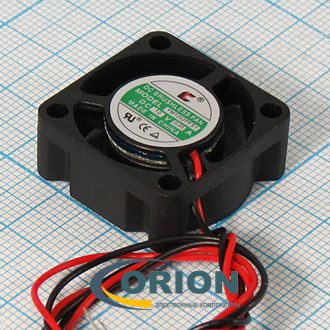 Вентилятор  25х25х10mm DC 12V 0.07А (скольжения) Y-Y2510H12S с гибким отводом 300мм 2 pin