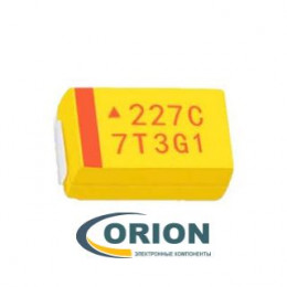 Конденсатор D case (7343) 220uf 10V (Mark: 227C)
