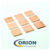 Теплопроводящая прокладка медная 15x15x0.3mm 401wmk
